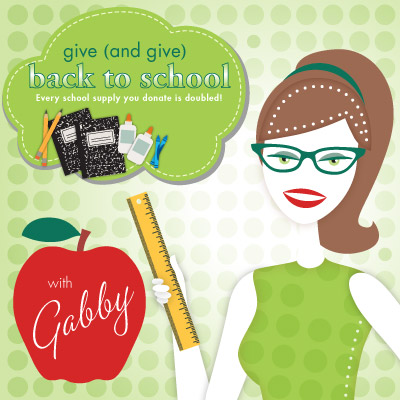 Back 2 School: Give (and Give)